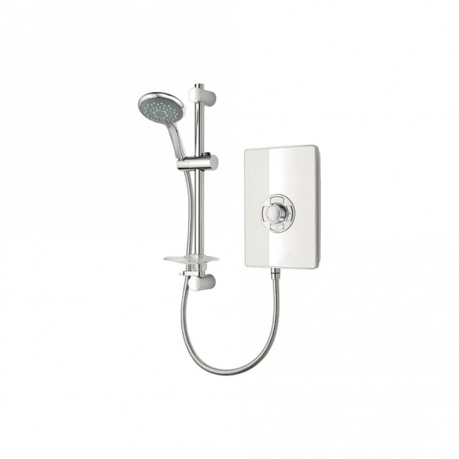 Triton  Aspirante 8.5kW/9.5kw Contemporary Electric Shower White/Black