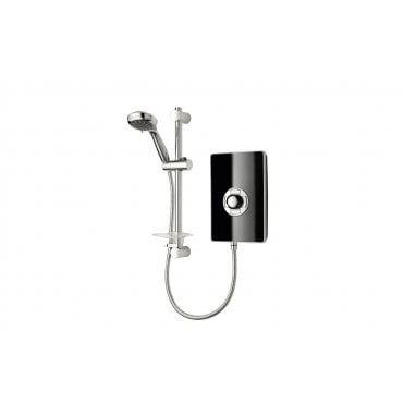 Triton Aspirante Contemporary Electric Shower - Black Gloss