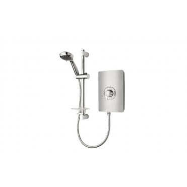Triton Aspirante Contemporary Electric Shower - Brushed Steel