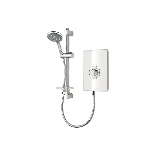 Triton  Aspirante Contemporary Electric Shower - White Gloss