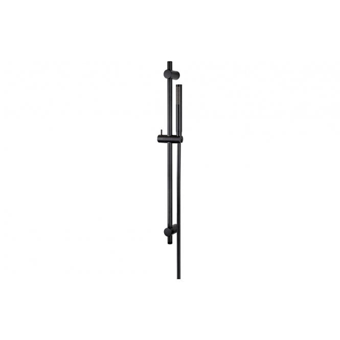 Vema  Maira Black ABS Riser Rail w/Hose & Handset