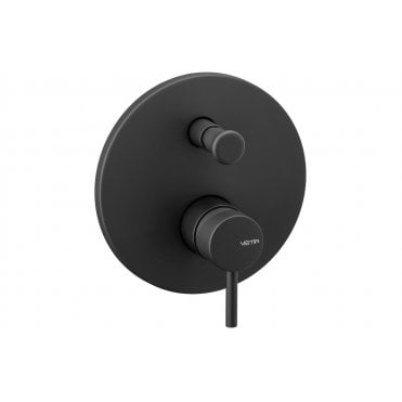 Vema Maira Black Concealed Shower Mixer w/Diverter - Two Outlet