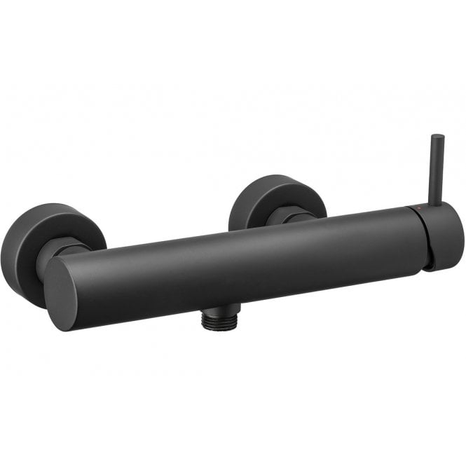 Vema  Maira Black Wall Mounted Shower Mixer - Single Outlet