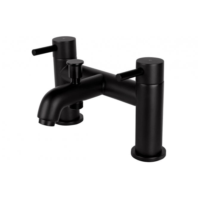 Vema  Maira Deck Mounted Bath/Shower Mixer - Black