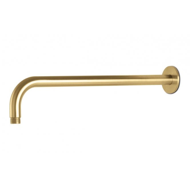 Vema  Tiber 400mm Shower Arm - Brushed Brass