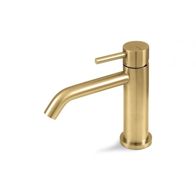 Vema  Tiber Basin Mixer - Brushed Brass