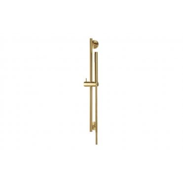 Vema Tiber Riser  Handset & Hose Set - Brushed Brass