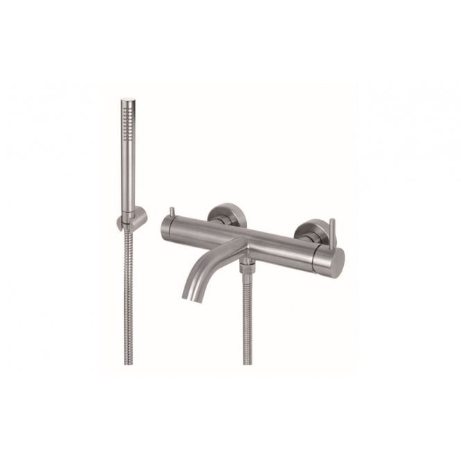 Vema  Tiber Wall Mounted Bath/Shower Mixer - St/Steel
