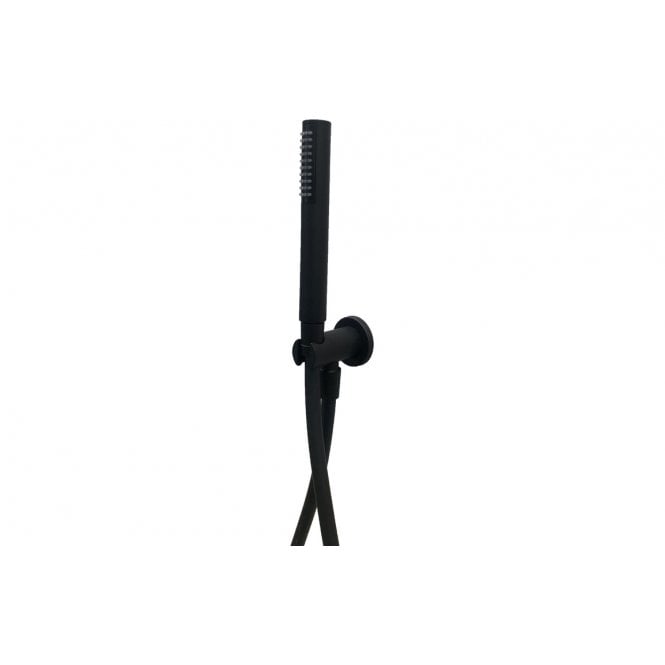 Vema  Timea Black Round Handheld Shower Head