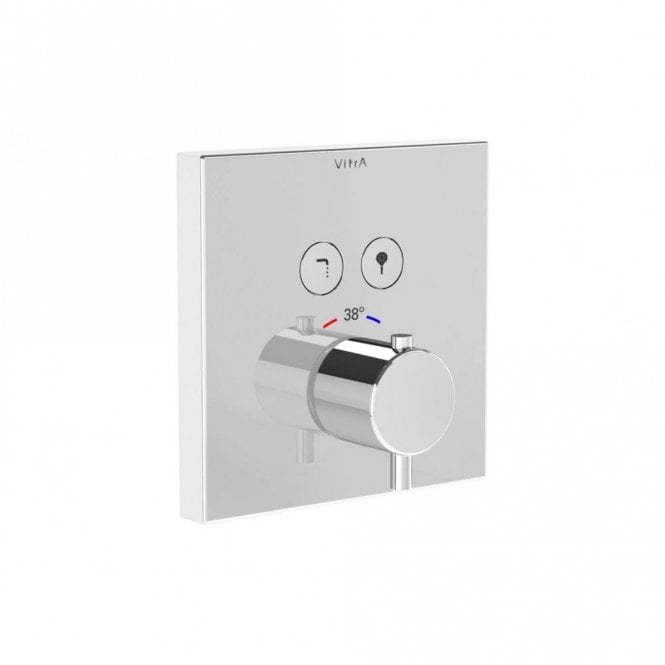 Vitra  Aquacontrol Square Concealed Thermostatic 2-Way Bath Mixer