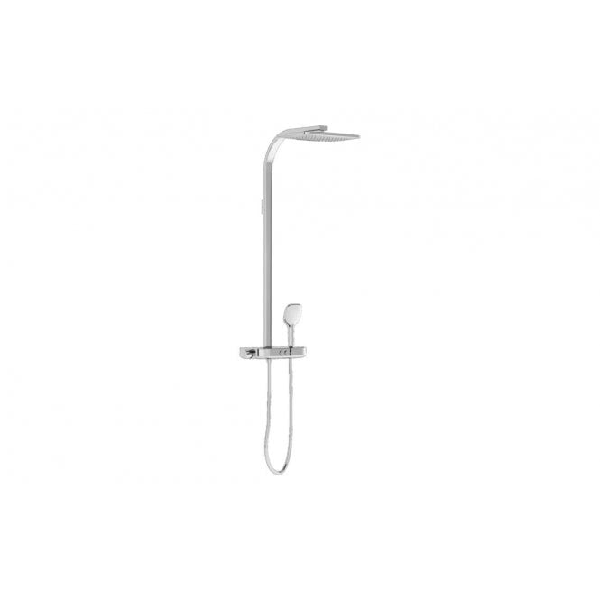 Vitra  Aquaheat Charm 360 Shower Column with Shelf - Chrome