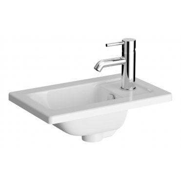 VitrA Integra 450x285mm 1 Tap Hole, Basin with Overflow, White