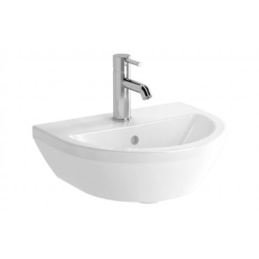 VitrA Integra 450x360mm 1 Tap Hole, Basin with Overflow, White