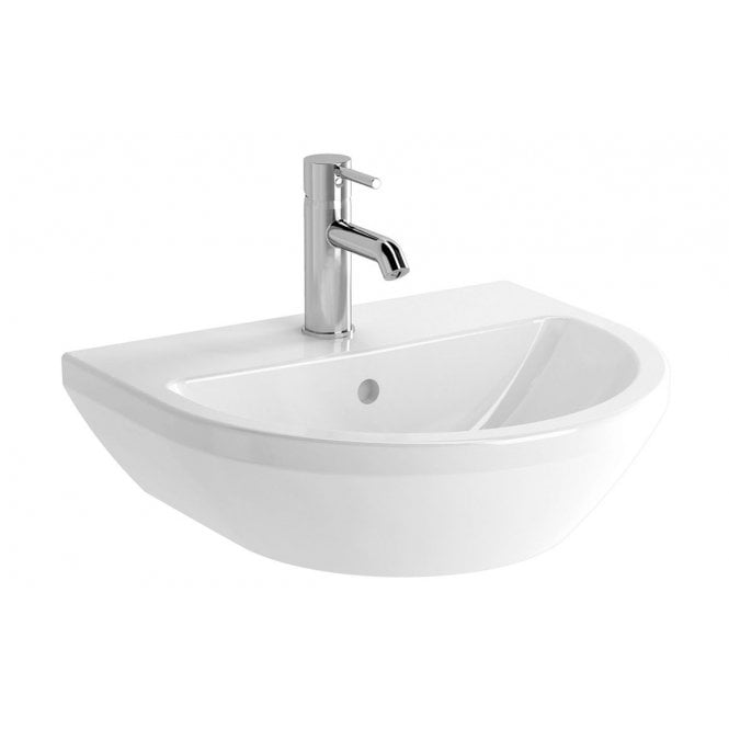 Vitra  Integra 495x430mm 1 Tap Hole, Basin with Overflow, White