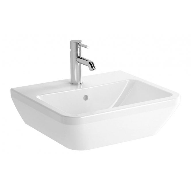Vitra  Integra 500x430mm 1 Tap Hole, Basin with Overflow, White