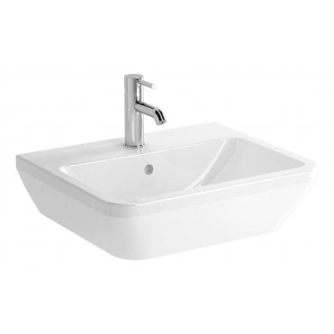 VitrA Integra 550x445mm 1 Tap Hole, Basin with Overflow, White