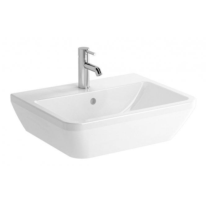 Vitra  Integra 600x470mm 1 Tap Hole, Basin with Overflow, White
