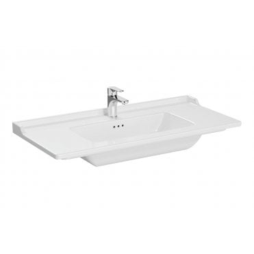 VitrA Integra Classic 1005x470mm 1 Tap Hole, Vanity Basin with Overflow, White