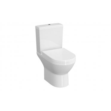 VitrA Integra Rimless Open Back Close Coupled Pan Only - White