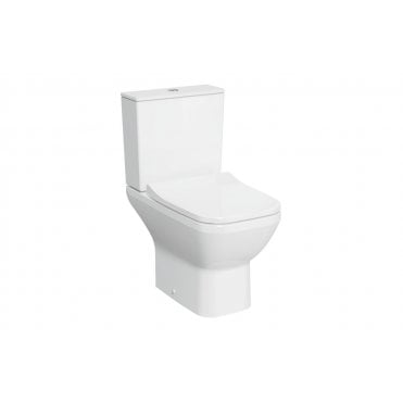 VitrA Integra Square Rimless Open Back Close Coupled Pan Only - White