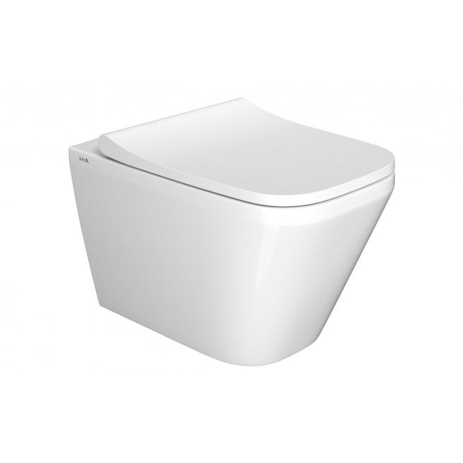 Vitra  Integra Square Rimless Wall Hung Pan Only - White