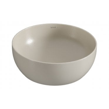 VitrA Outline 405x405mm, Recycled, 0 Tap Holes, Basin Only, Matt Taupe