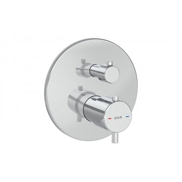 VitrA Root Round Integrated Thermostatic Bath/Shower Mixer Valve