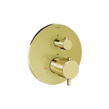 VitrA Root Round Integrated Thermostatic Bath/Shower Mixer Valve