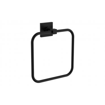 VitrA Root Square Towel Loop - Matt Black