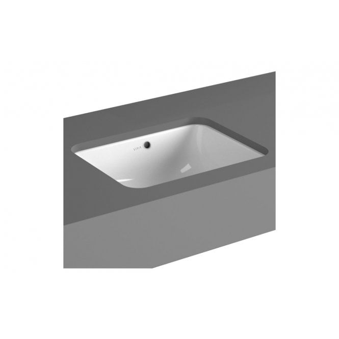 Vitra  S20 450x370mm 0 Tap Holes, Undercounter Basin, White