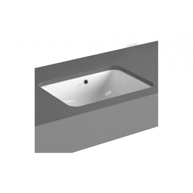Vitra  S20 500x370mm 0 Tap Holes, Undercounter Basin, White