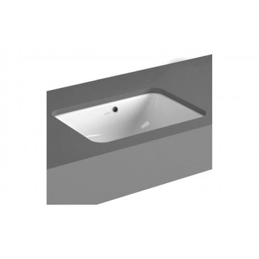 VitrA S20 500x370mm 0 Tap Holes, Undercounter Basin, White