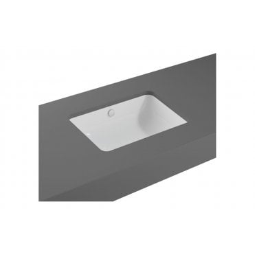 VitrA S20 550x370mm 0 Tap Holes, Undercounter Basin, White