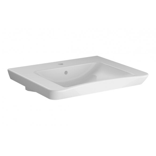 Vitra  S20 650x560mm 1 Tap Hole, Basin, White (With or Without Overflow)