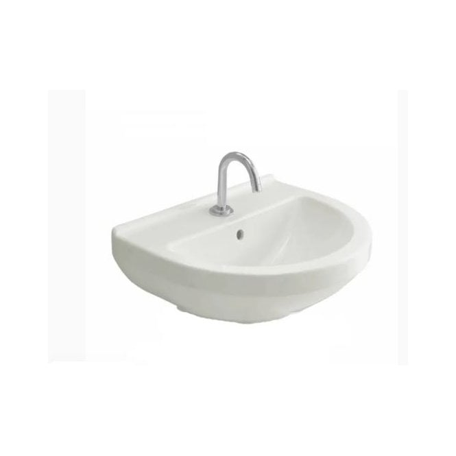 Vitra  S50 550mm x 450mm Cloakroom Basin w/ 1 Tap Hole - White