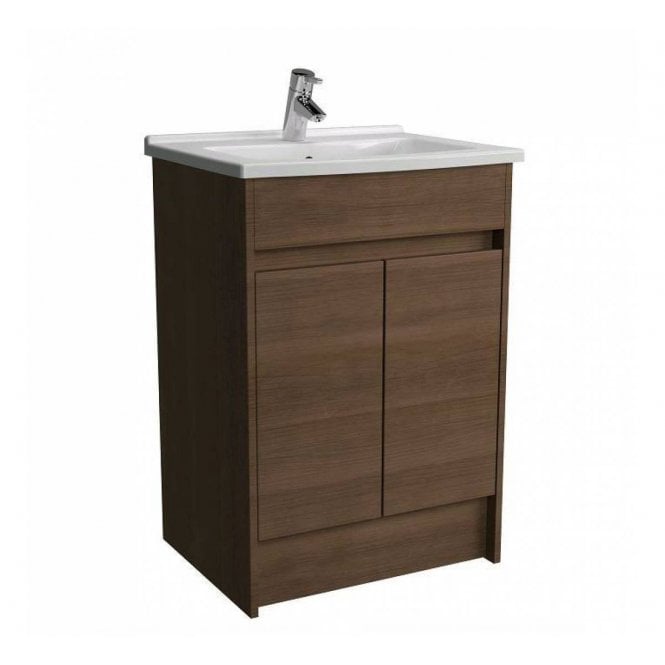 Vitra  S50 Floor Standing Washbasin Unit and Basin 60cm Oak - 52981