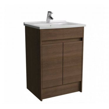Vitra S50 Floor Standing Washbasin Unit and Basin 60cm Oak - 52981