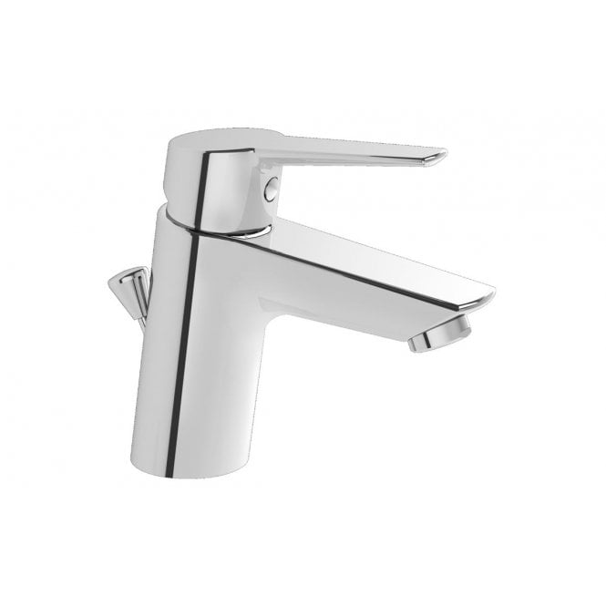 Vitra  Solid S Basin Mixer with Waste Lever - Chrome