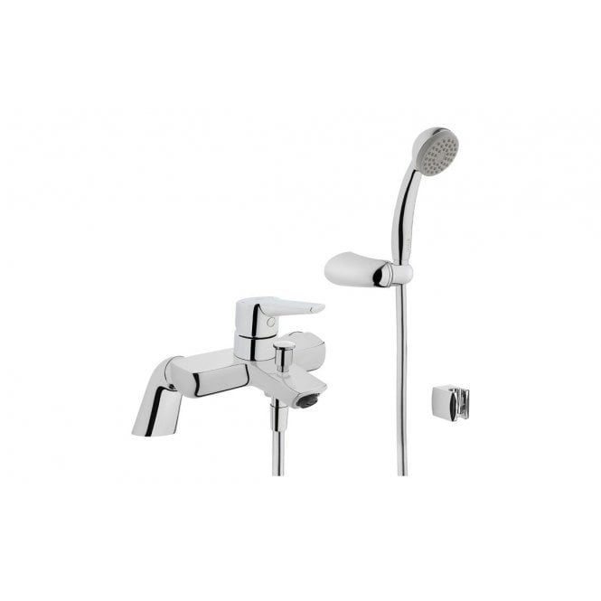 Vitra  Solid S Bath/Shower Mixer with Hand Shower - Chrome
