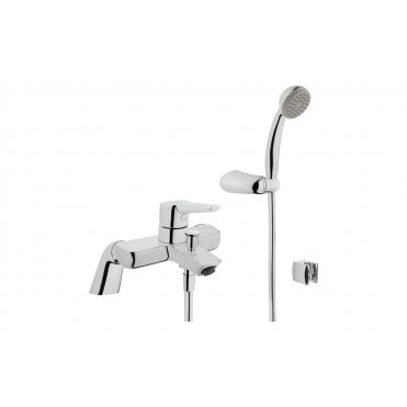 VitrA Solid S Bath/Shower Mixer with Hand Shower - Chrome