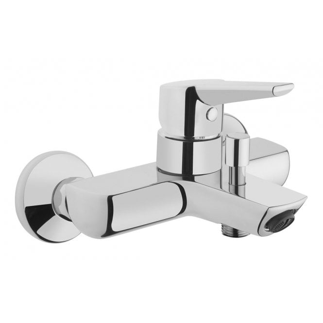 Vitra  Solid S Wall Mounted Bath/Shower Mixer - Chrome