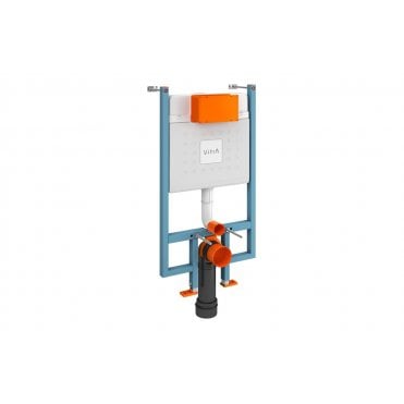 VitrA V-Fix Core Wall Hung 8cm 3/6L WC Frame and Cistern