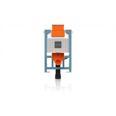 VitrA V-Fix Prime Reduced Height (82cm) Wall Hung WC Frame and 3/6L Cistern (Floor/Wall Fix)