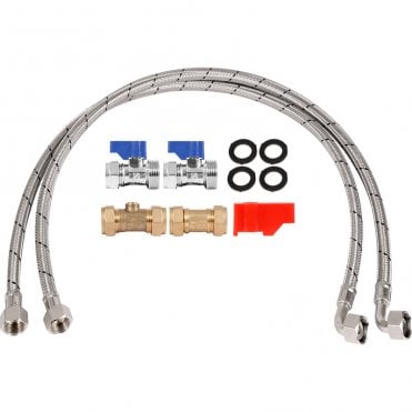 22mm Hi-Flow Valve Kit c/w 3/4" 80cm Hi-Flow Hoses