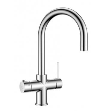 4in1 Round Neck Kitchen Tap (Please choose finish and tank size)