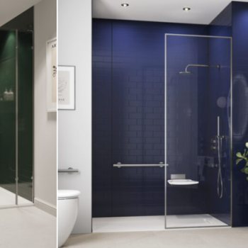 Buy Showerwall Hunter Green and Midnight Blue wall panels online from Plumb-Warehouse